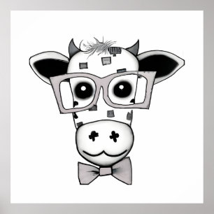 Affiche Vache adorable