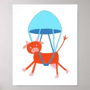 Affiche Vache aventurière