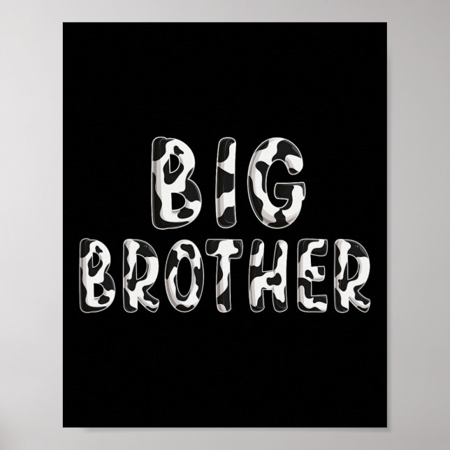Affiche Vache Big Brother Famille Anniversaire Pères corre (Devant)