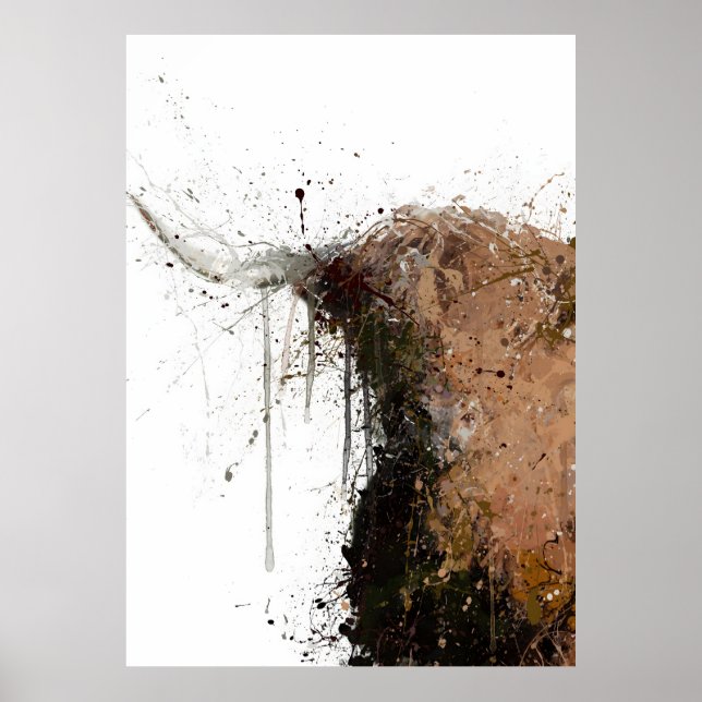 Affiche Vache des Highlands (Devant)