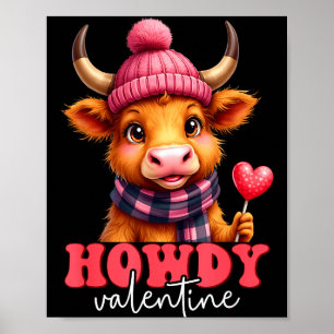 Affiche Vache drôle de la Saint-Valentin 2026 pour hommes 