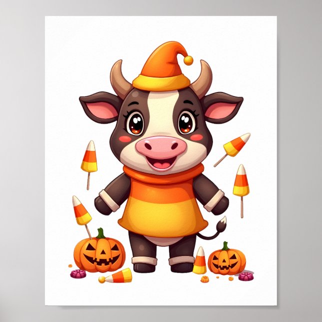 Affiche Vache en bonbons de maïs (Devant)
