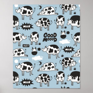 Affiche Vache et lait