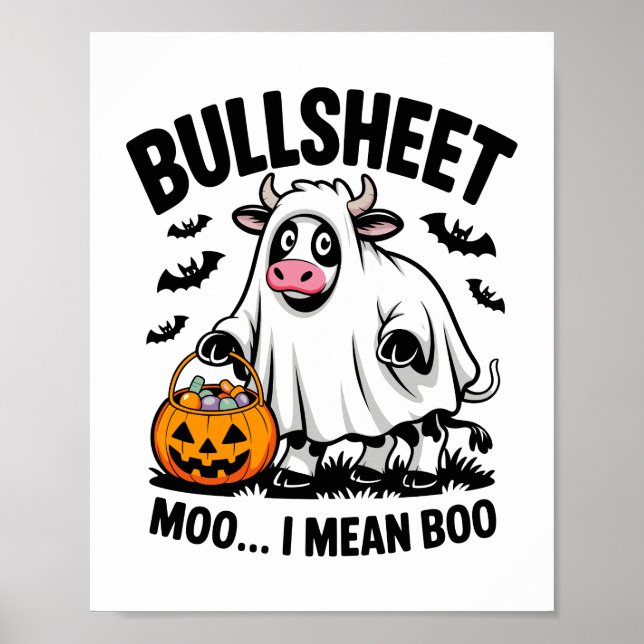 Affiche vache halloween (Devant)