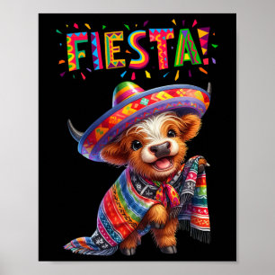 Affiche Vache Imprimer Cinco De Mayo Vache Fête Mexicaine
