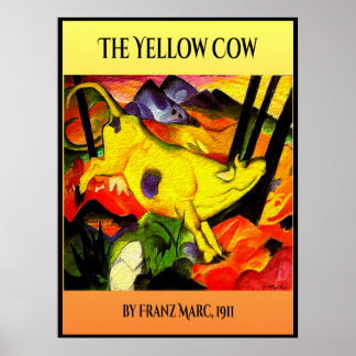 Affiche Vache jaune 1911