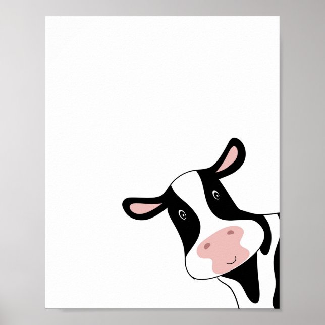 Affiche Vache, jolie vache, animal (Devant)