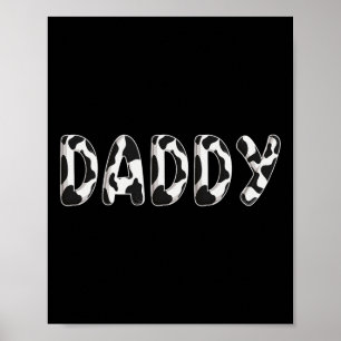 Affiche Vache papa Anniversaire Famille Correspondance Fêt