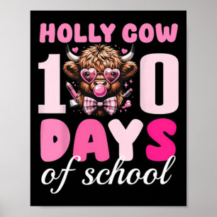 Affiche Vache Sainte 100 Jours D'École 100E Jour Garçon Pl