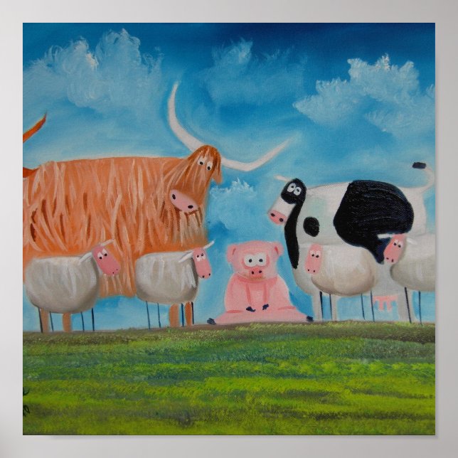 Affiche vaches de la haute-terre (Devant)