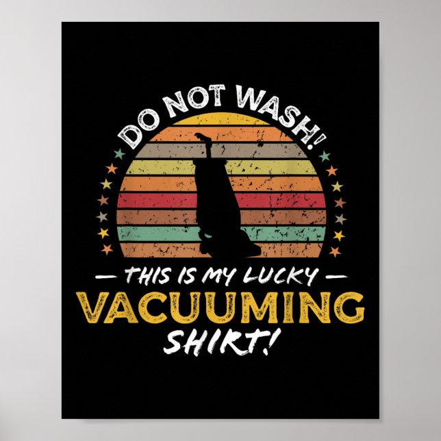 Affiche Vacuuming Funny Carpet Vacuum Citation Retro Toy 8 (Devant)