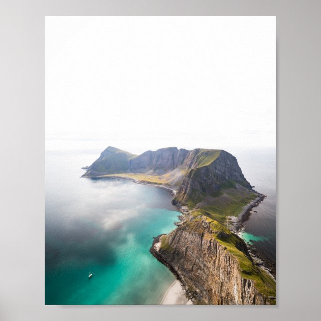Affiche Vaéroy Lofoten Cliff Photo (Devant)