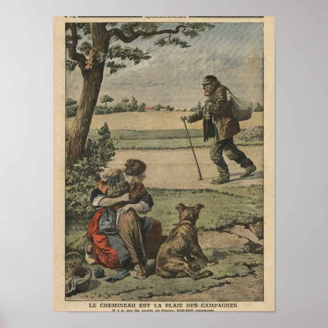 Affiche Vagabond est une nuisance pour la campagne (Devant)