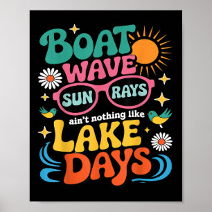 Affiche Vague de bateau Les rayons du soleil ne sont rien