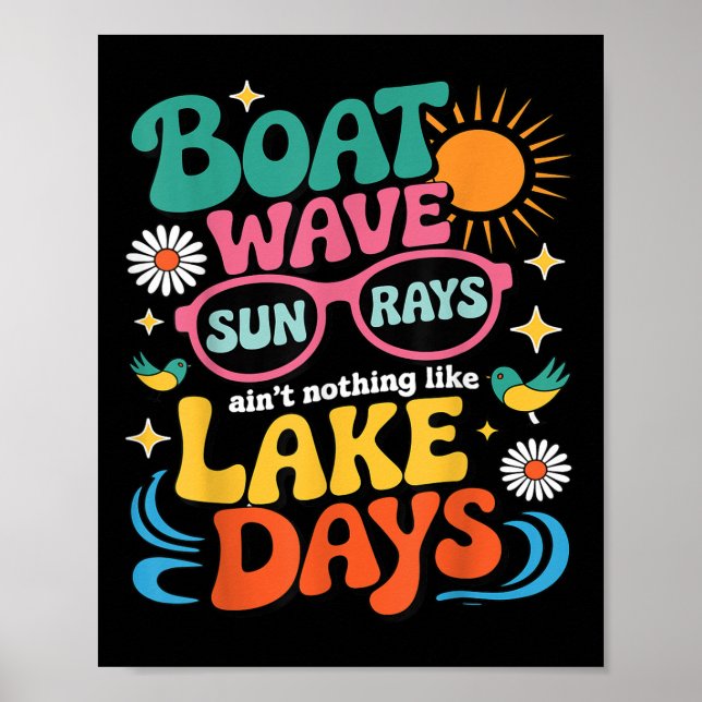 Affiche Vague de bateau Les rayons du soleil ne sont rien  (Devant)