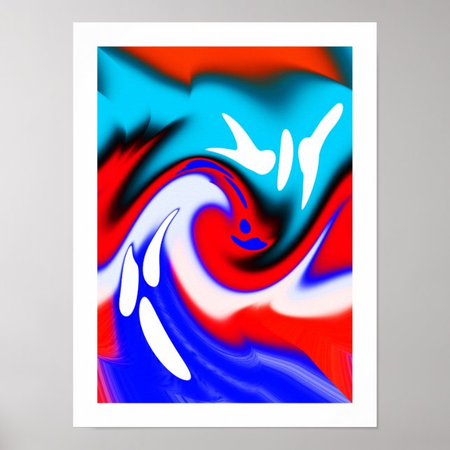 Affiche Vague de chaleur art (Devant)