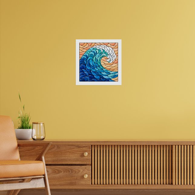 Affiche Vague enroulée (Salon 2)