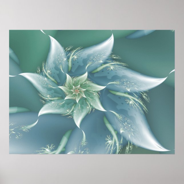 Affiche Vague fractale (Devant)