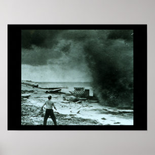 Affiche Vague ouragan Hurricane Wave