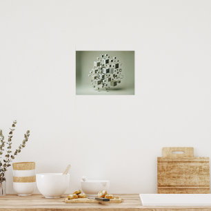 Affiche Vagues à dégradé doux - Art Abstrait minimaliste