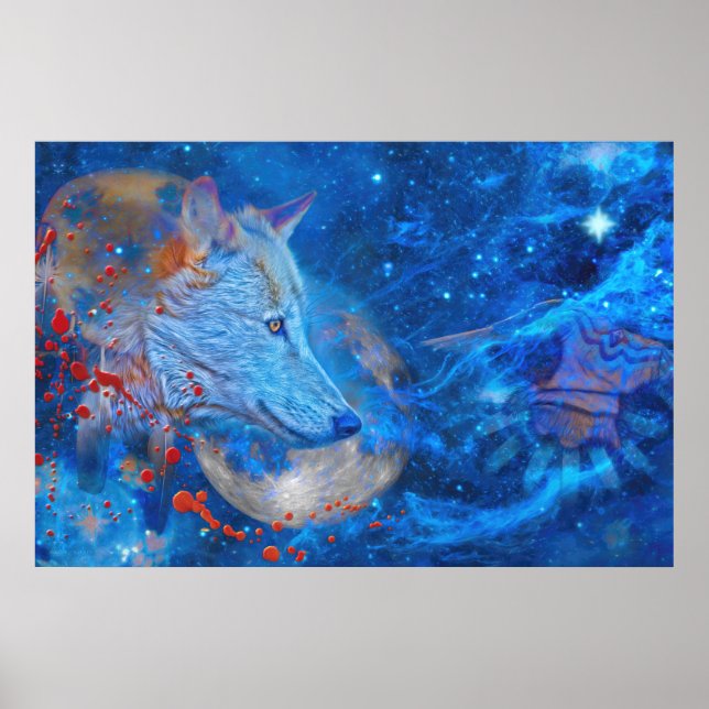 AFFICHE VAGUES ALPHA GRAY WOLF (Devant)