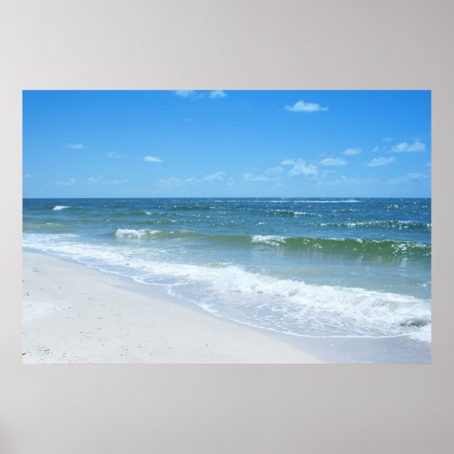 Affiche Vagues de plage III (Devant)