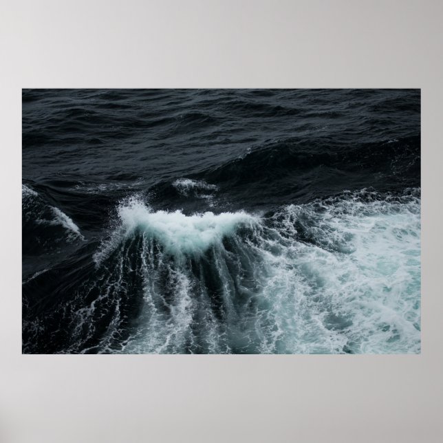 AFFICHE VAGUES D'EAU (Devant)