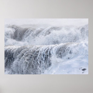 Affiche Vagues déferlantes en hiver