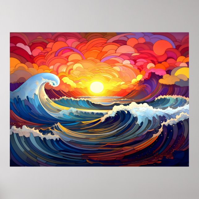 Affiche Vagues épiques 1 (Devant)