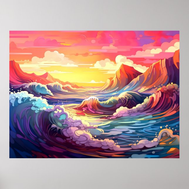 Affiche Vagues épiques 3 (Devant)