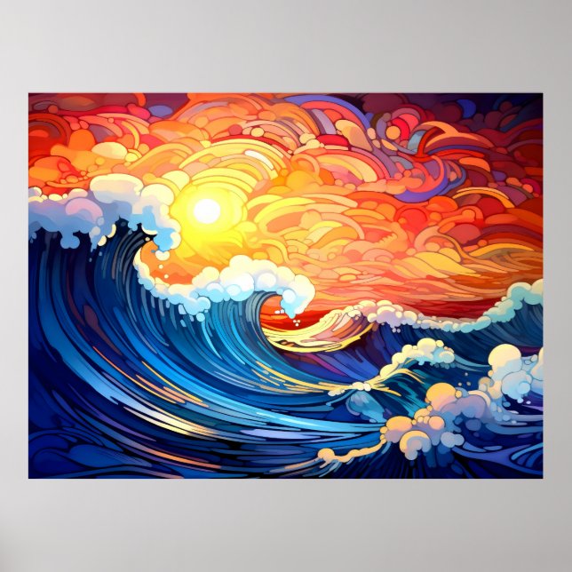 Affiche Vagues épiques 4 (Devant)