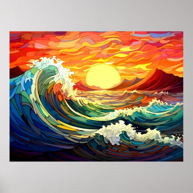 Affiche Vagues épiques 7 (Devant)