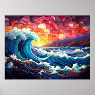 Affiche Vagues épiques 9