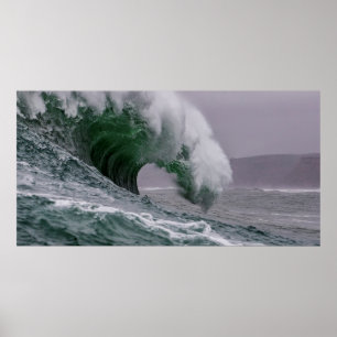 AFFICHE VAGUES MARITIMES