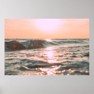 AFFICHE VAGUES OCÉANES