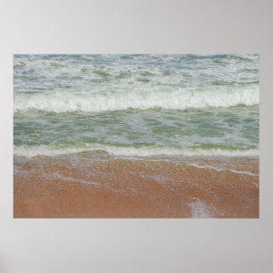 Affiche Vagues sur la plage Nature