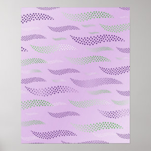 Affiche Vagues Tigre (motif stylisé) 3