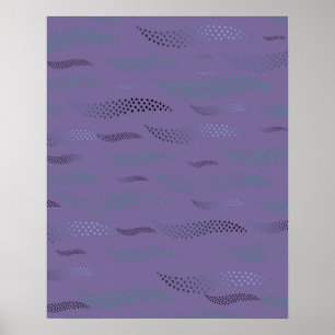 Affiche Vagues Tigre (motif stylisé) 9