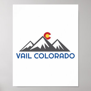 Affiche Vail, Colorado Rocheuses