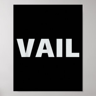 Affiche Vail Colorado - Rocky Mountain Skiing & amp; Snowb