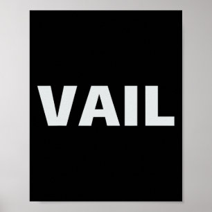 Affiche Vail Colorado - Rocky Mountain Skiing Et Snowboar