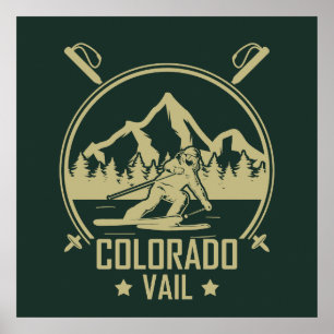 Affiche Vail Colorado Ski