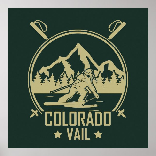 Affiche Vail Colorado Ski (Devant)
