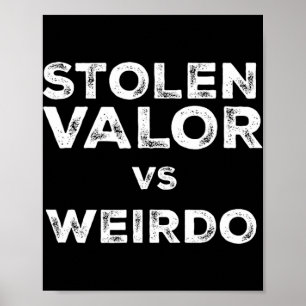 Affiche Vaillance Volée Vs Weirdo Trump Vance Vs Harris W