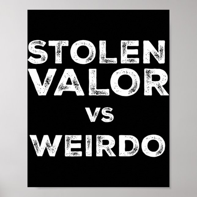Affiche Vaillance Volée Vs Weirdo Trump Vance Vs Harris W  (Devant)