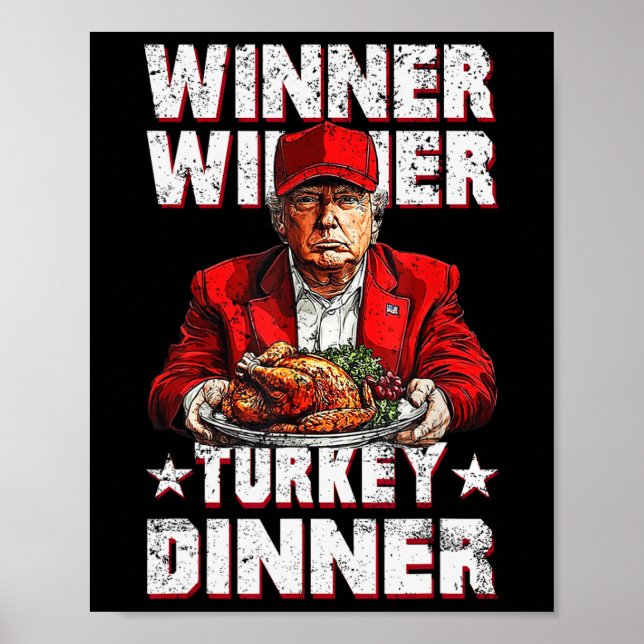 Affiche Vainqueur de l'Humour drôle Dîner Turquie Thanksgi (Devant)