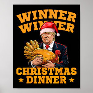 Affiche Vainqueur de Trump drôle Dîner de Noël Turquie