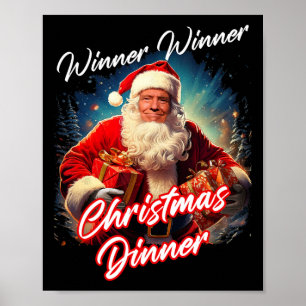 Affiche Vainqueur du dîner de Noël - Président Trump S