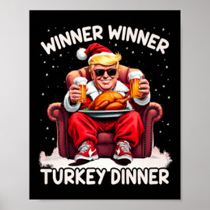 Affiche Vainqueur super de Noël Trump Dîner Turquie