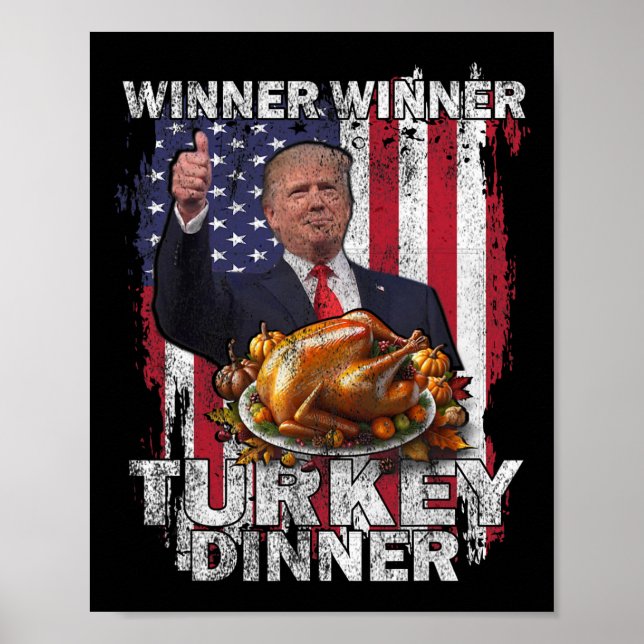 Affiche Vainqueur Trump Vance Humour Dîner Turquie (Devant)